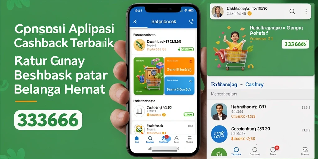Antarmuka aplikasi Cashback 333666 yang mudah digunakan