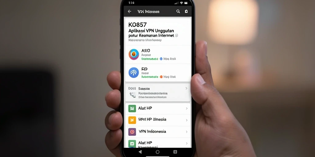 Antarmuka pengguna KO857 yang mudah digunakan dan fungsional.