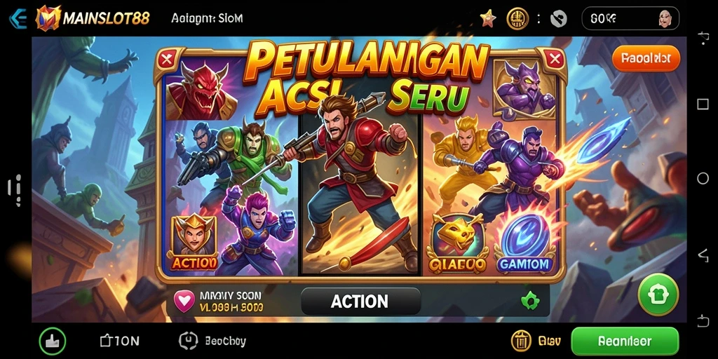 Tampilan antarmuka menarik dari game aksi slot MAINSLOT88.