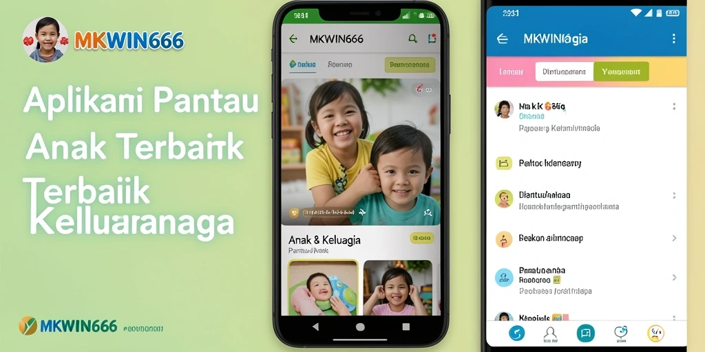 Tampilan aplikasi MKWIN666 dengan fitur Pantau Anak yang intuitif.