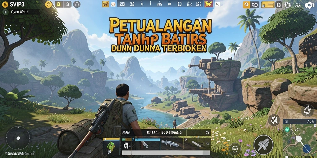 Antarmuka menarik dan dinamis dari SVIP3 dalam dunia terbuka.