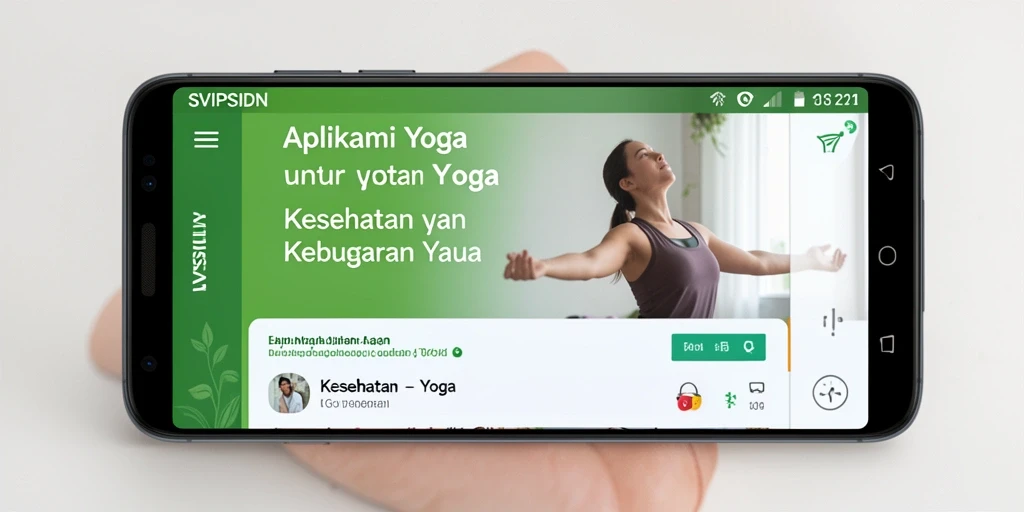 Tampilan antarmuka SVIPSIDN yang menarik dan intuitif untuk sesi Yoga.