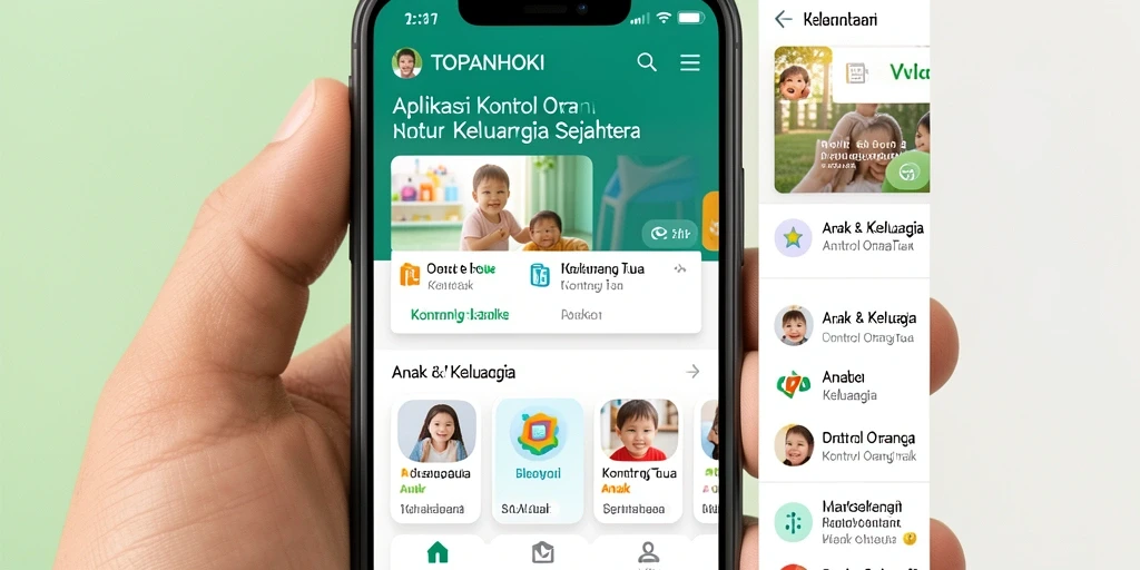 Antarmuka TOPANHOKI yang ramah pengguna untuk kontrol orang tua.