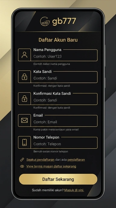 Panduan Registrasi Akun Baru gb777 untuk Pengguna Android